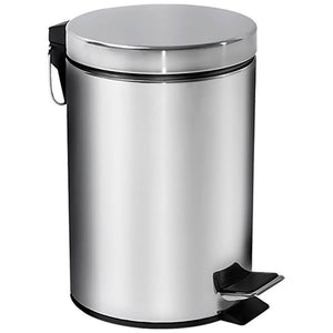 Lixeira Inox C/Pedal e Balde 12L Brinox