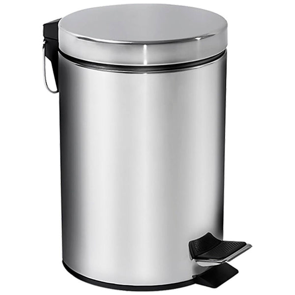 Lixeira Inox C/Pedal e Balde 12L Brinox
