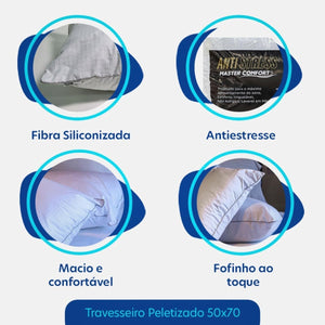 TRAVESSEIRO ANTISTRESS COM SUPORTER FIRME MASTER COMFORT