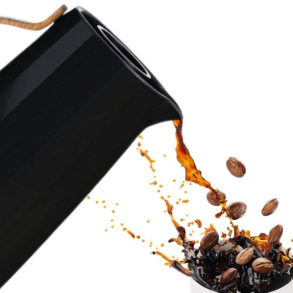 Garrafa Térmica Plástica 1 Litro Café Com Cabo Curvo Preta