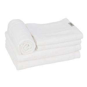 Jogo de Banho Karsten Fio Penteado 5 Peças Imperial Branco 86x150cm