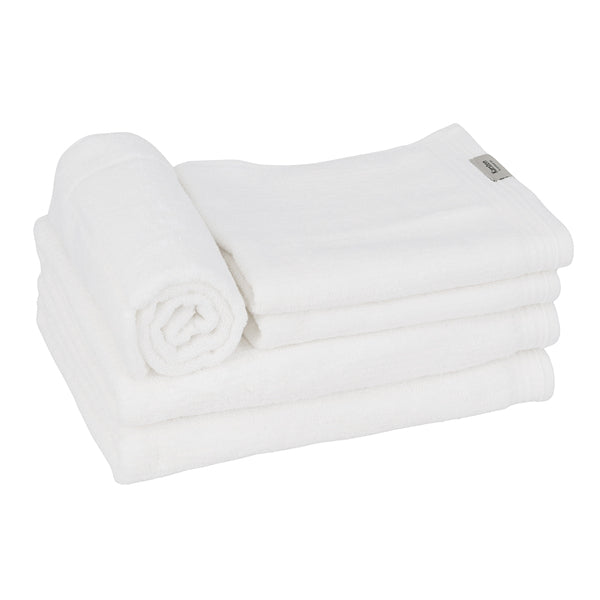 Jogo de Banho Karsten Fio Penteado 5 Peças Imperial Branco 86x150cm