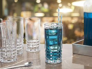 Jogo de Copos em Vidro Casambiente Simetria 370 ml 06 peças