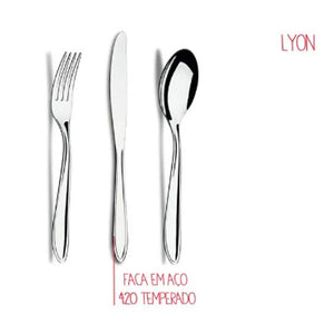 Faqueiro em inox Brinox Lyon 42 peças