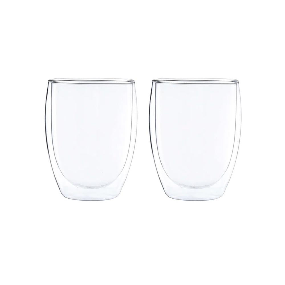 Jogo de copos parede dupla em vidro Maxwell & Williams Blend 350ml 2 peças