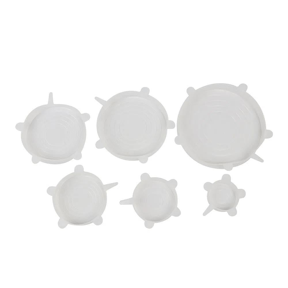 Jogo de tampas herméticas espansiveis em silicone Hudson 6 peças