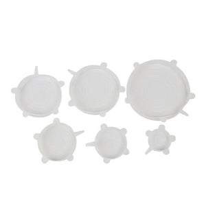 Jogo de tampas herméticas espansiveis em silicone Hudson 6 peças