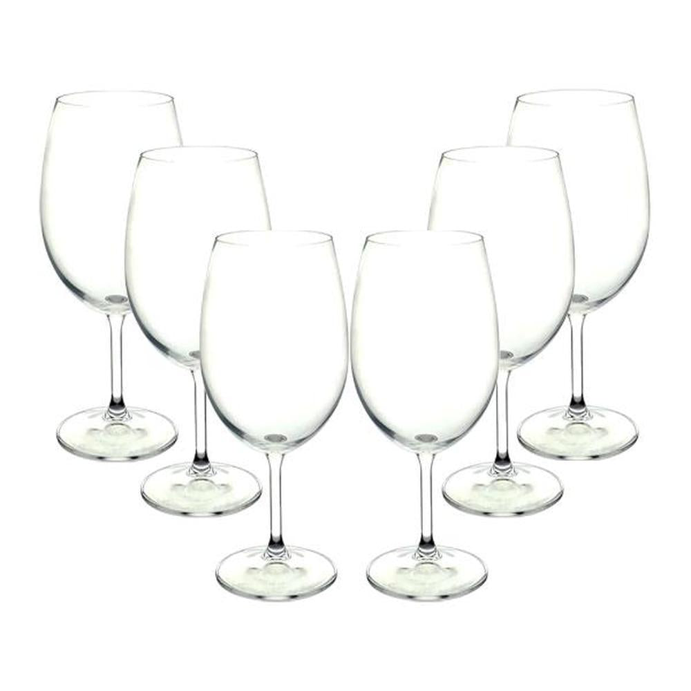 Jogo de taças para água em cristal LHermitage Anna 580ml 6 peças.