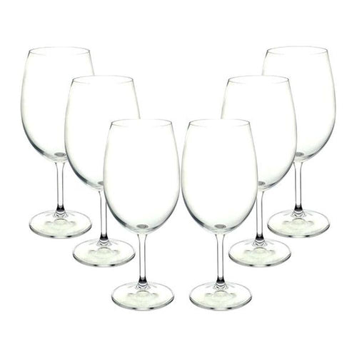Jogo de taças para água em cristal LHermitage Anna 580ml 6 peças.