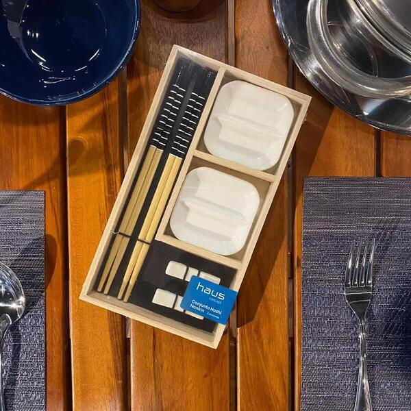 Conjunto de hashi para 2 pessoas Nankin 6 peças