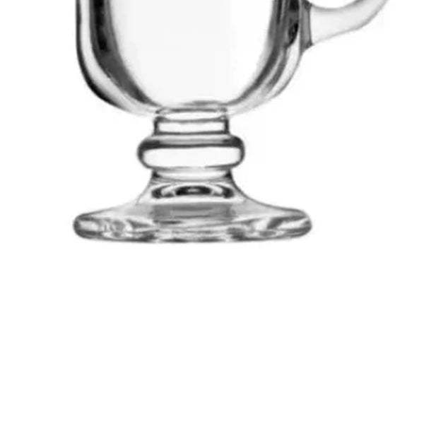 Jogo com 06 xícaras em vidro Casa Ambiente Irish Coffee120ml