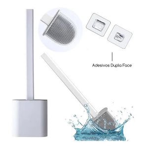 Escova Sanitária de Silicone para Banheiro Dolce Home Limpeza Eficiente e Higiênica