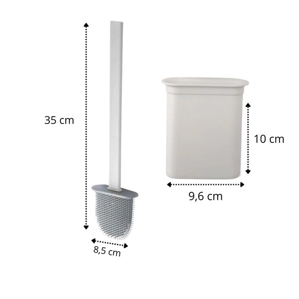 Escova Sanitária de Silicone para Banheiro Dolce Home Limpeza Eficiente e Higiênica