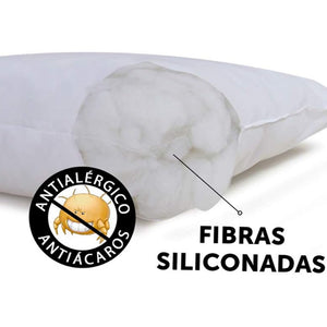 Travesseiro Siliconizada Suporte Firme Antialérgico50x70 cm