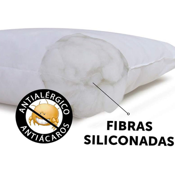 Travesseiro Siliconizada Suporte Firme Antialérgico50x70 cm