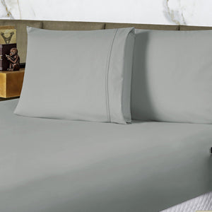 Jogo de Cama King 3 Peças Ponto Life Eco Cinza 193 X 198 cm