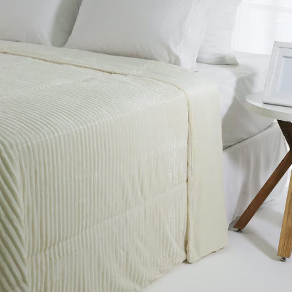 Cobertor Jacquard Habitat Queen Off White 2,20m x 2,40m