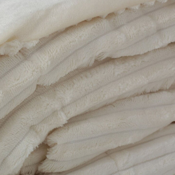 Cobertor Jacquard Habitat Queen Off White 2,20m x 2,40m