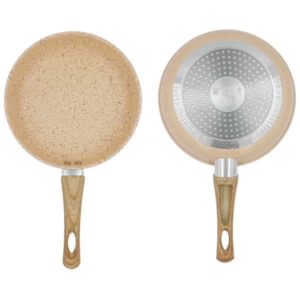 Frigideira Revestimento Nanocerâmico Granito Creme 20cm - Lehavi