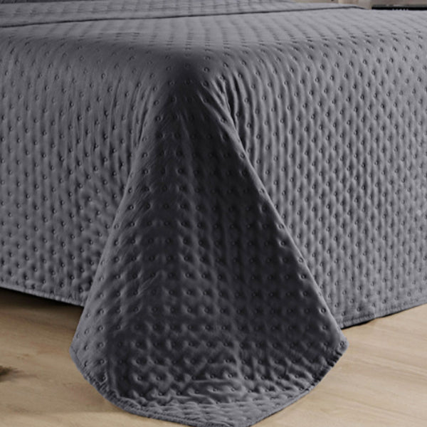 Cobre Leito Balle Eurotextil King Cinza 3 peças
