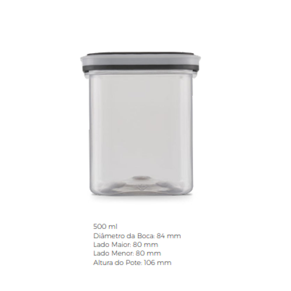 Pode Hermético Airtight Bandeirante 500 ml 16 oz