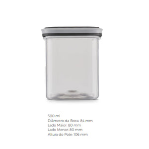 Pode Hermético Airtight Bandeirante 500 ml 16 oz