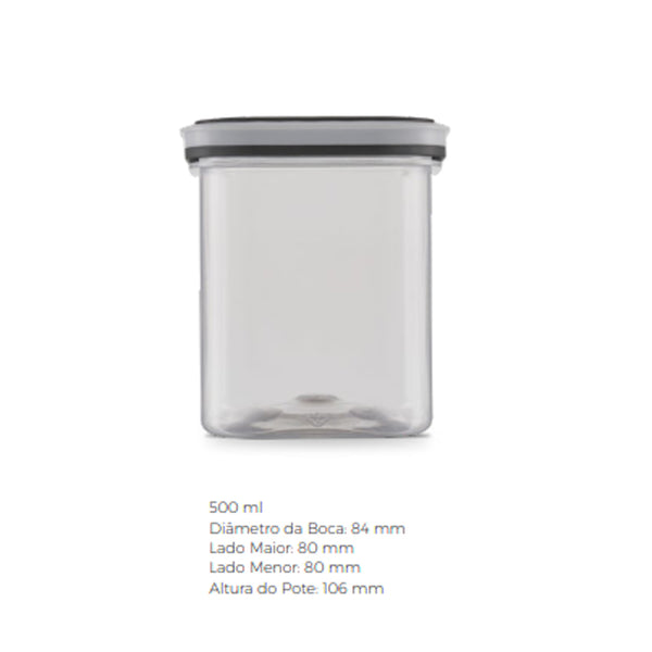 Pode Hermético Airtight Bandeirante 500 ml 16 oz