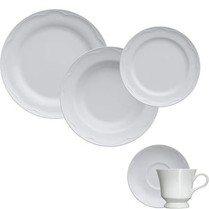 Aparelho de Jantar Germer Porcelanas - Cottage Branco 20 Peças