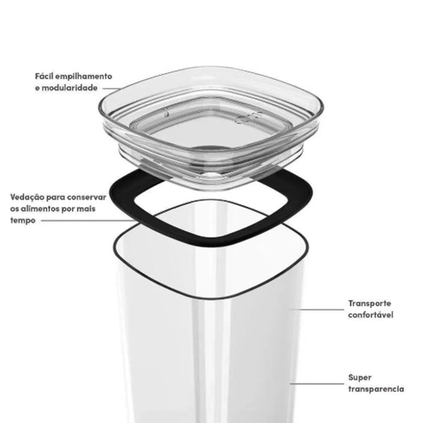 Pote Hermético Block Ou 1 Litro
