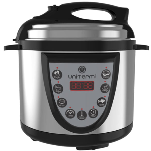 Panela de Pressão Digital Elétrica Unitermi  Inox 4.0 L 220V