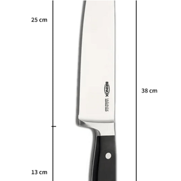 Faca do chef em inox Brinox Infinity 38,5cm