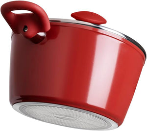 Jogo de panelas em alumínio Brinox Optima 5 peças carmim