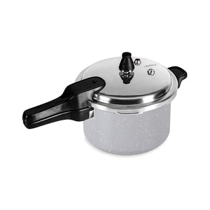Panela de pressão Ceramic Life com fundo de indução 4,2L Brinox Cinza
