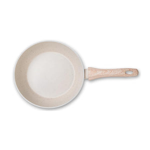 Frigideira alta com tampa antiaderente Brinox Ceramic Life Sirius 24cm vanilla