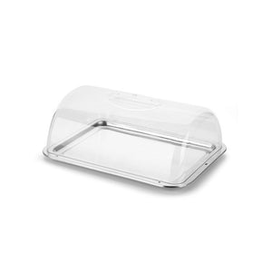 Prato para bolo e torta retangular Metal Forma Pop 11x25x34,5cm