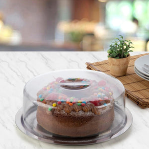 Prato para queijo/bolo com tampa Neo Forma