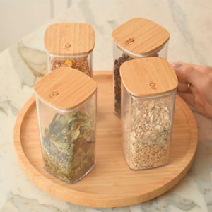 Organizador Giratório Baixo Keep – Bambu Ou