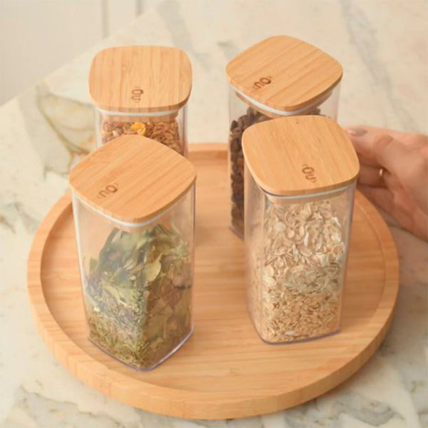 Organizador Giratório Baixo Keep – Bambu Ou