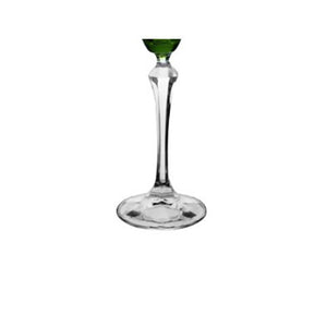 Taça para champanhe em cristal LHermitage Elizabeth 200ml verde.