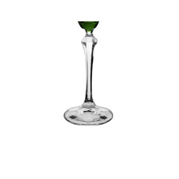 Taça para champanhe em cristal LHermitage Elizabeth 200ml verde.