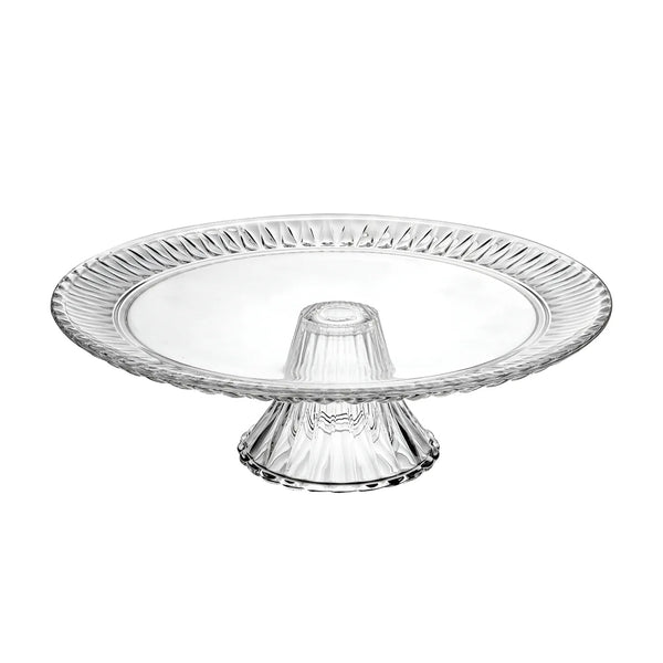 PRATO PARA BOLO COM PE LINHA ELEGANZA UNICA 32CM