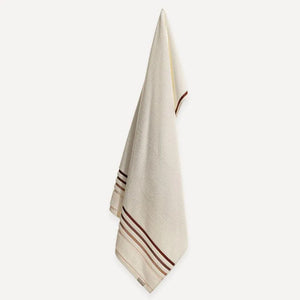 Toalha de Banho Fio Penteado Lumina Karsten 70cm x 140cm  Ivory/Ferrugem