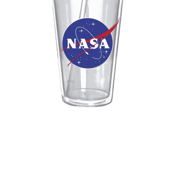 Copo parede dupla com canudo em plástico Nasa Mars 2020 500ml