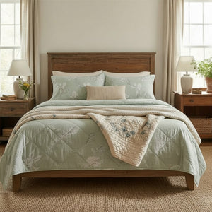 COLCHA QUEEN 3 PCS 240X260CM 200 FIOS 100% ALG MAUREN KARSTEN