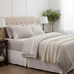Jogo de Cama Queen Karsten300Fios Algodão Egípcio 4PeçasLara