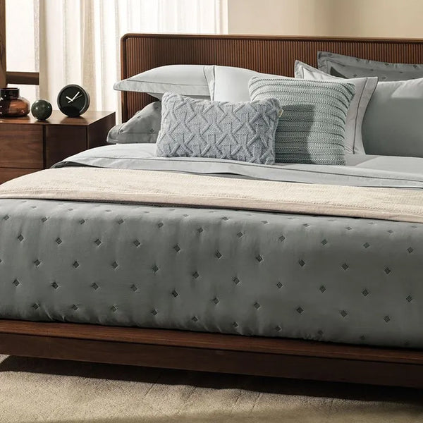 JOGO DE CAMA QUEEN 200FIOS 100%ALGODÃO BORDADO JUNO KARSTEN