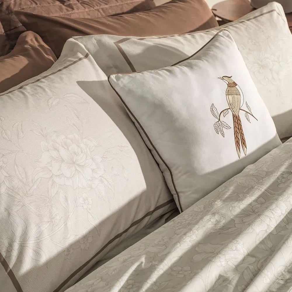 Jogo De Cama Queen 240x250 100% Agodão Estilo Mallu Com Capa De Almofada