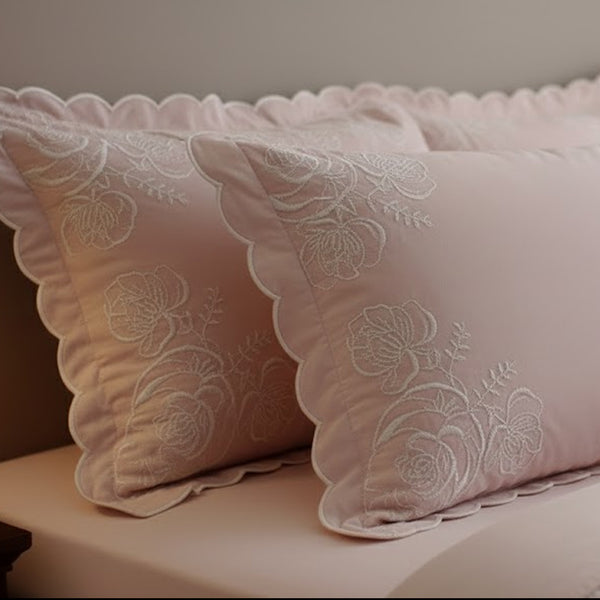 JOGO DE CAMA QUEEN 4PCS MABELI 400 FIOS 160X200CM  ROSE