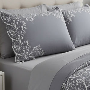 Jogo De Cama Queem 4Pcs Andorra 400 Fios  160X200CM