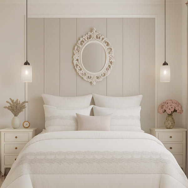 Kit Edredom King 3Pcs Vitalle Decor 280x310cm Cinza